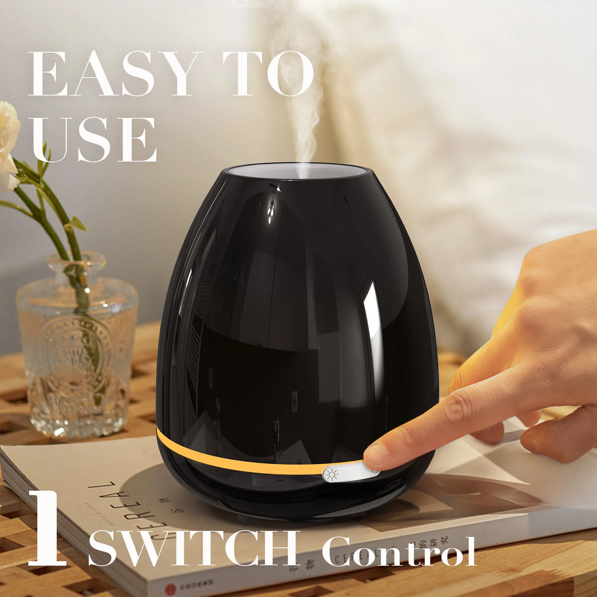 Fashome Ultrasonic Aromatherapy Diffuser With Cool Mist Humidifier