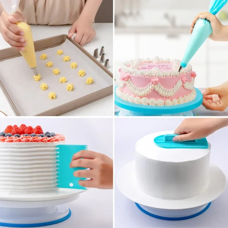 Nifogo Cake Decorating Set With Piping Bags And Frosting Tips