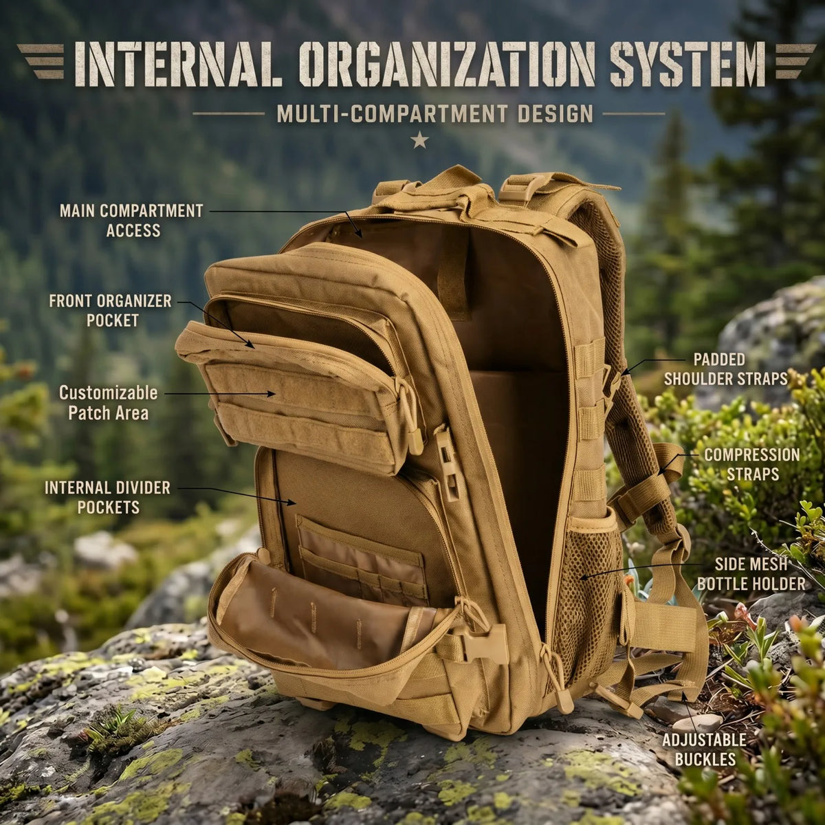 ReFire Gear Hunting Backpack for Outdoor Camping and Hiking