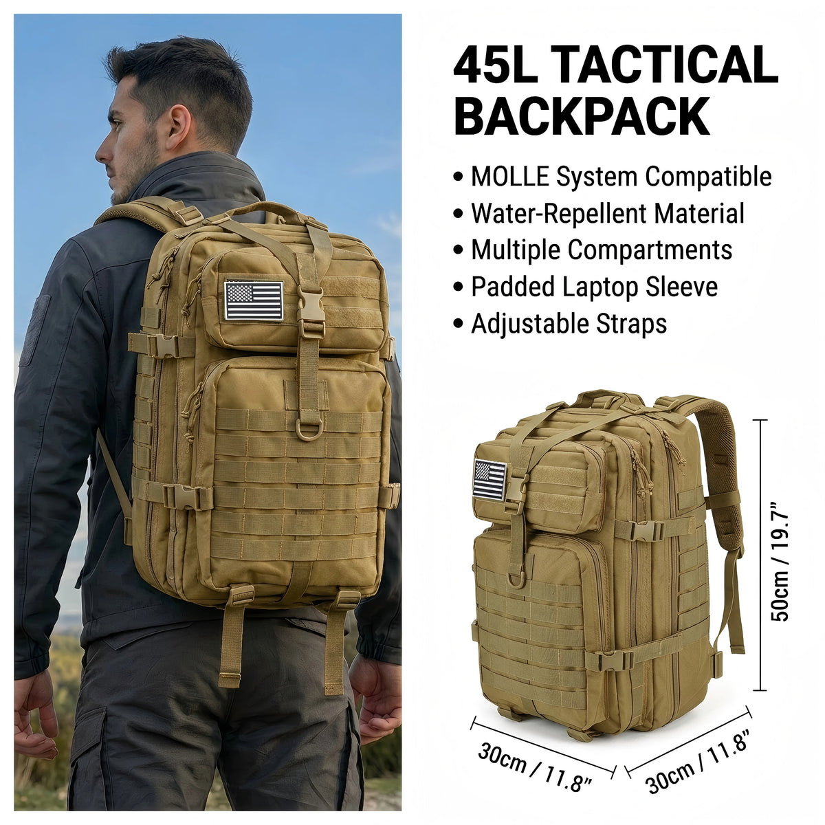 ReFire Gear Tactical Hunting Backpack Water Resistant Outdoor Bag