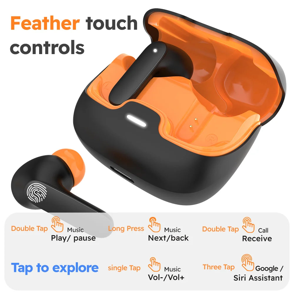 Firsting Bluetooth 5.4 Wireless Earphones With ENC Noise Cancelling
