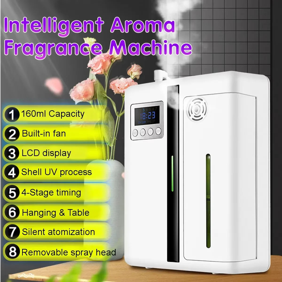 NAMSTE Bluetooth Wall Hanging Aroma Diffuser for Home Fragrance