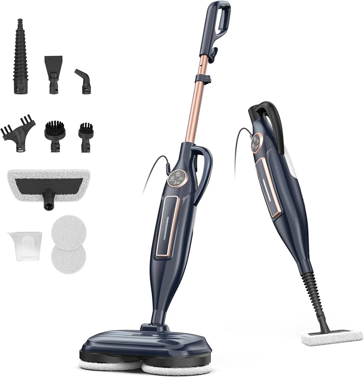INSE Steam Mop Cleaner With Rotating Pad For Hard Floors