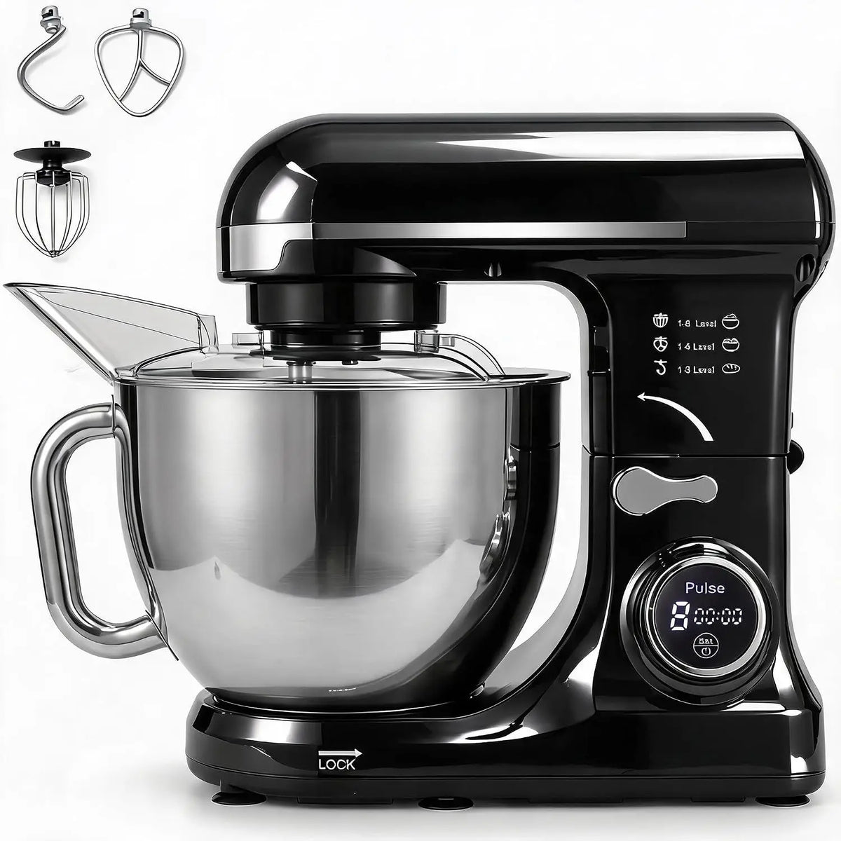 Tacleekii Tilt Head Stand Mixer With Baking Attachments