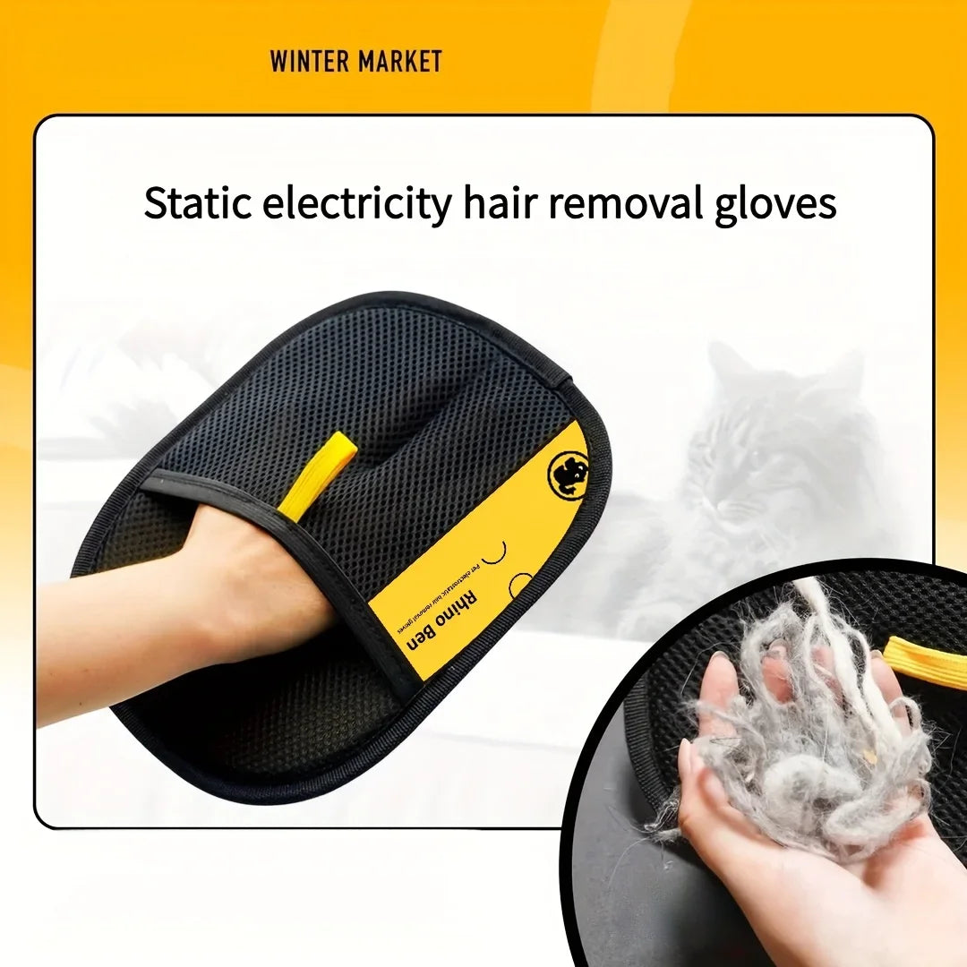 Premium Pet Grooming Gloves For Efficient Hair Shedding Control