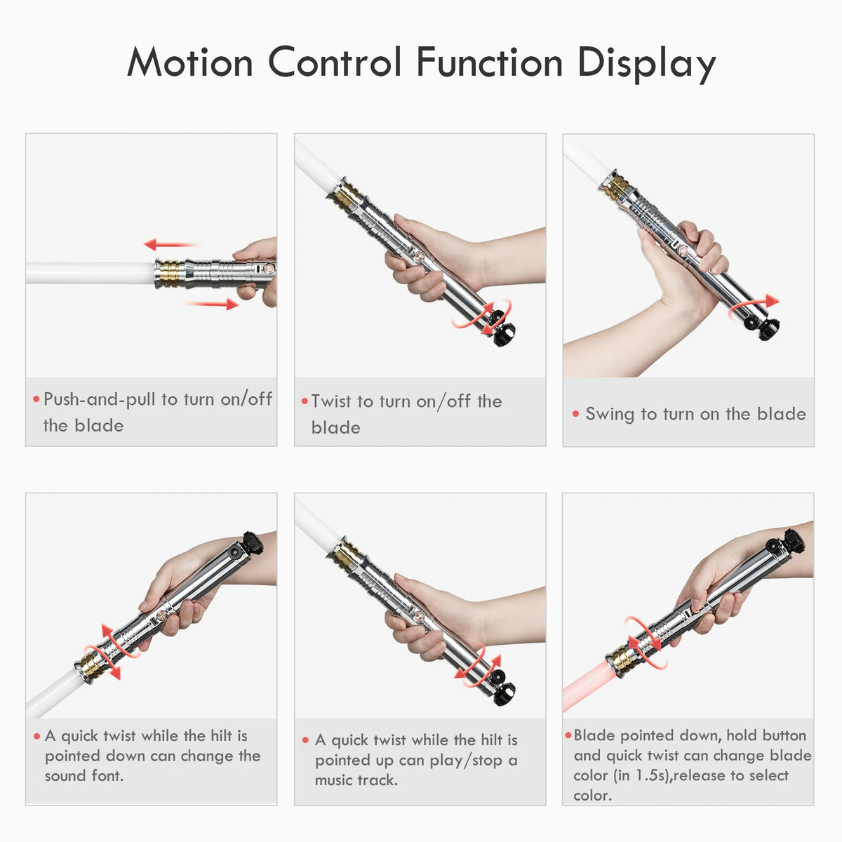 DamienSaber Darth Revan Xenopixel 3.0 Smooth Swing App Control Lightsaber