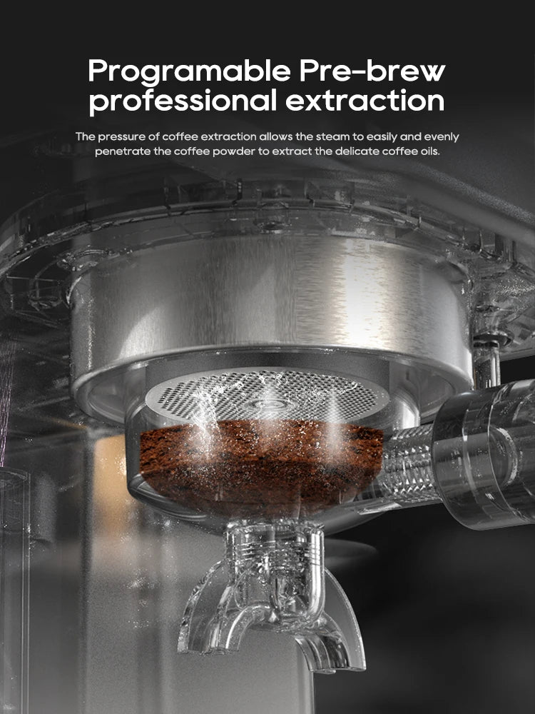 HiBREW Semi Automatic Espresso Machine With Adjustable Temperature