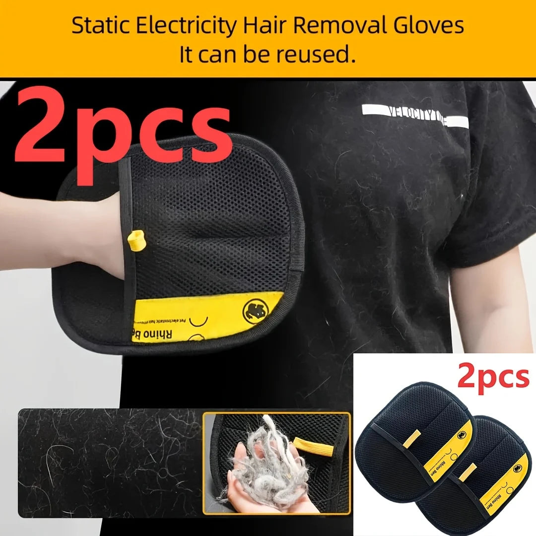 Premium Pet Grooming Gloves For Efficient Hair Shedding Control