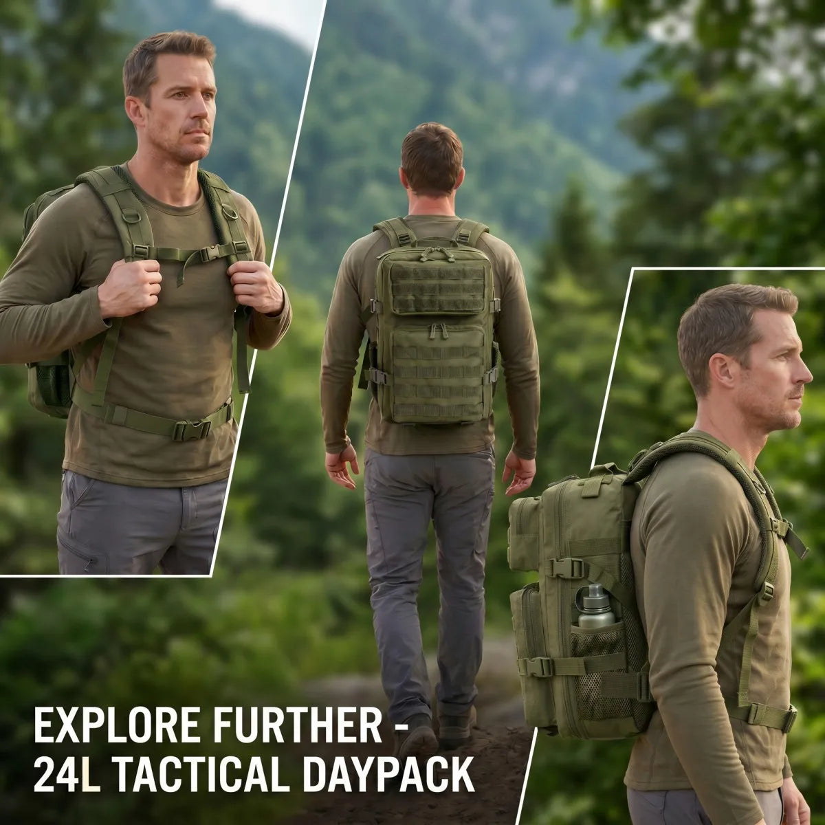 ReFire Gear Molle Backpack for Hiking and Travel