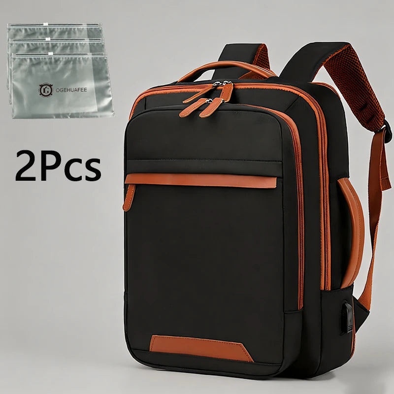OGEHUAFEE Expandable Commuter Backpack With Wet And Dry Separation