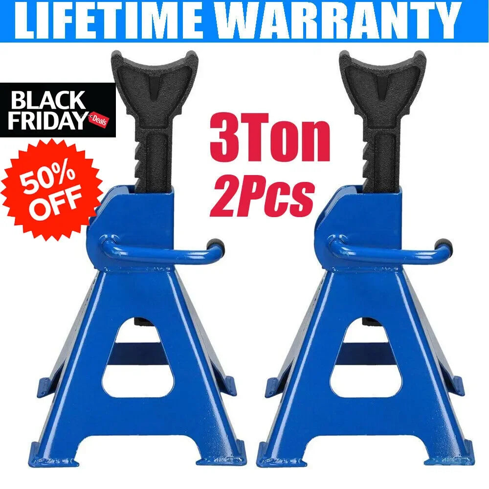 DayPlus Heavy Duty 3 Ton Axle Stands For Vehicles
