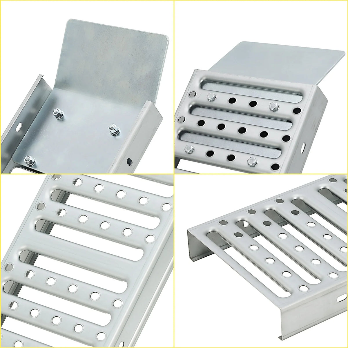 HiMISS Heavy Duty Steel Loading Ramps With Anti Slip Surface