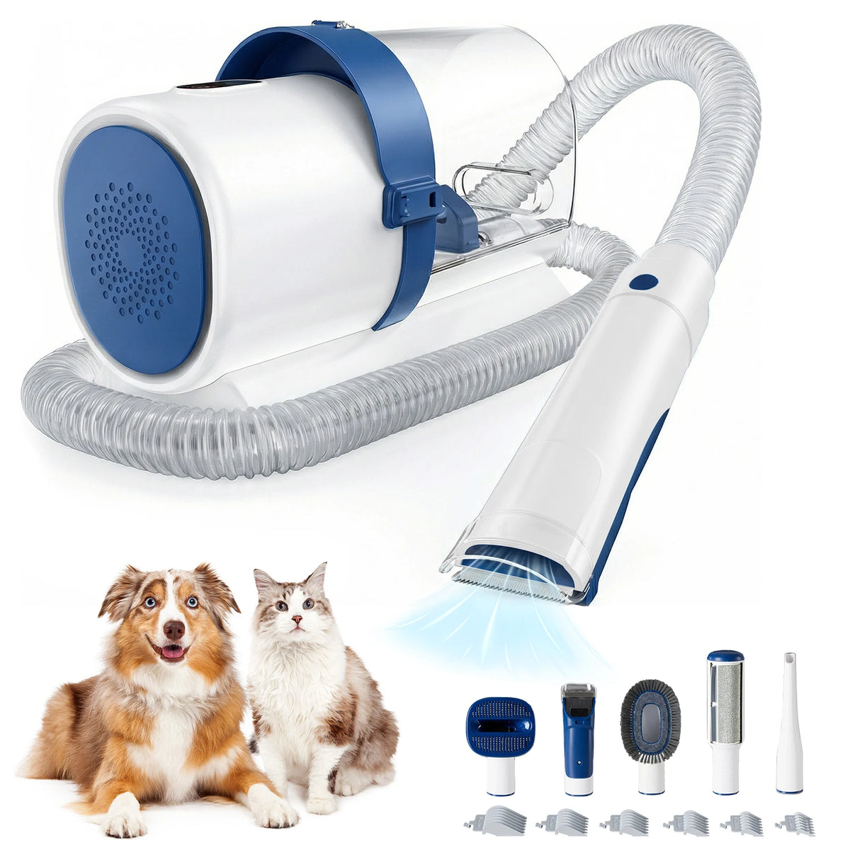 JHK Professional Pet Grooming Vacuum Kit With Clippers