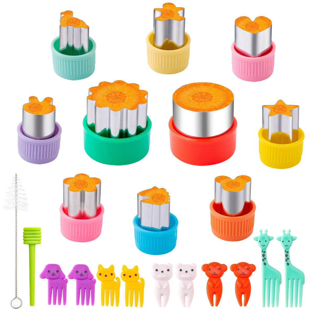Nifogo Animal Sandwich Cutters Set for Kids Bento Lunch Decorating Tools