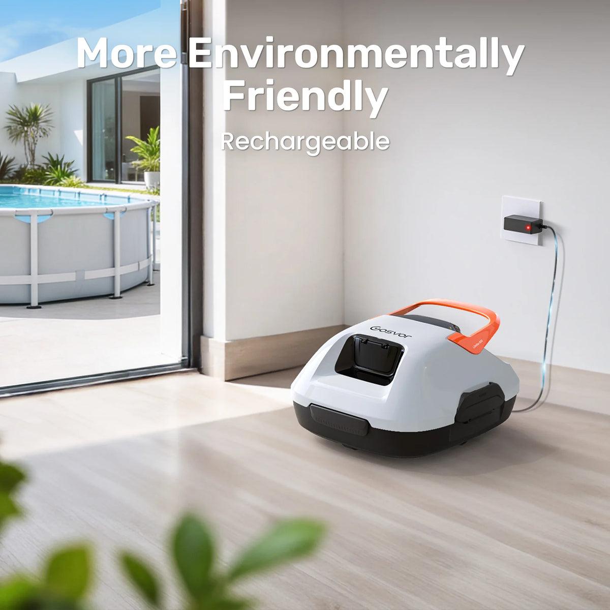 Gosvor Cordless Robotic Pool Vacuum For Above Ground Pools