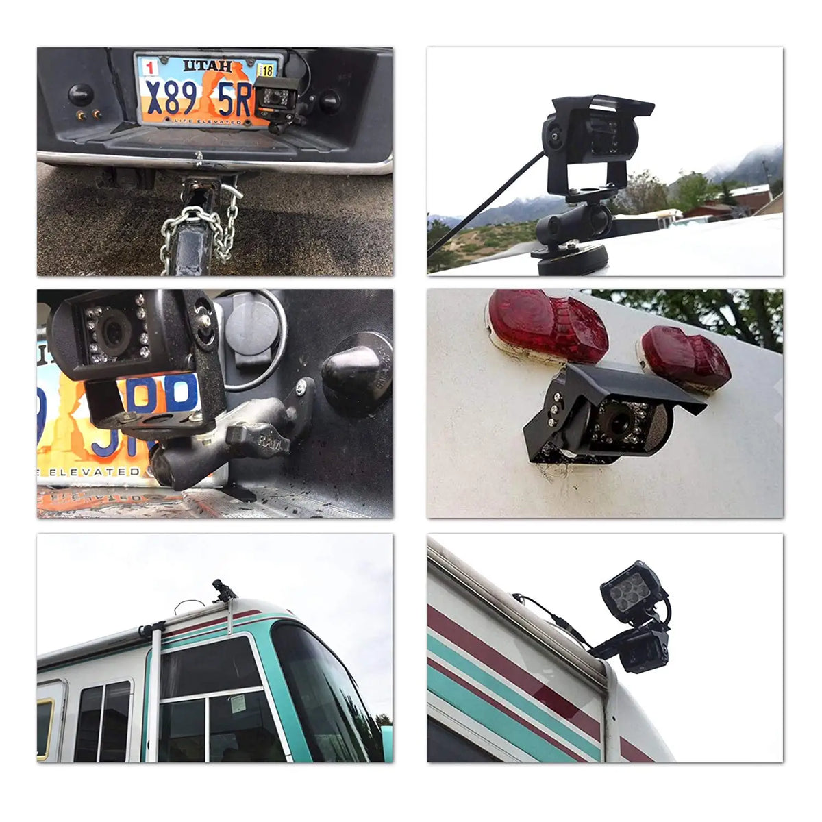 iPoster Heavy Duty Rear View Backup Camera With Night Vision