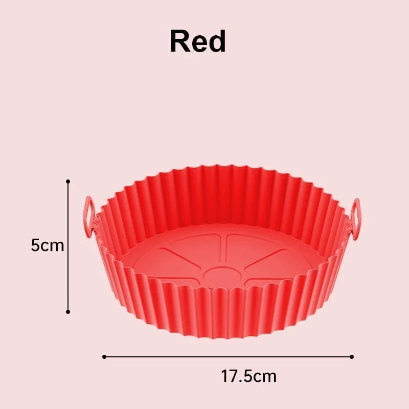 Reusable Silicone Air Fryer Liners Nonstick Oven Safe Basket Insert
