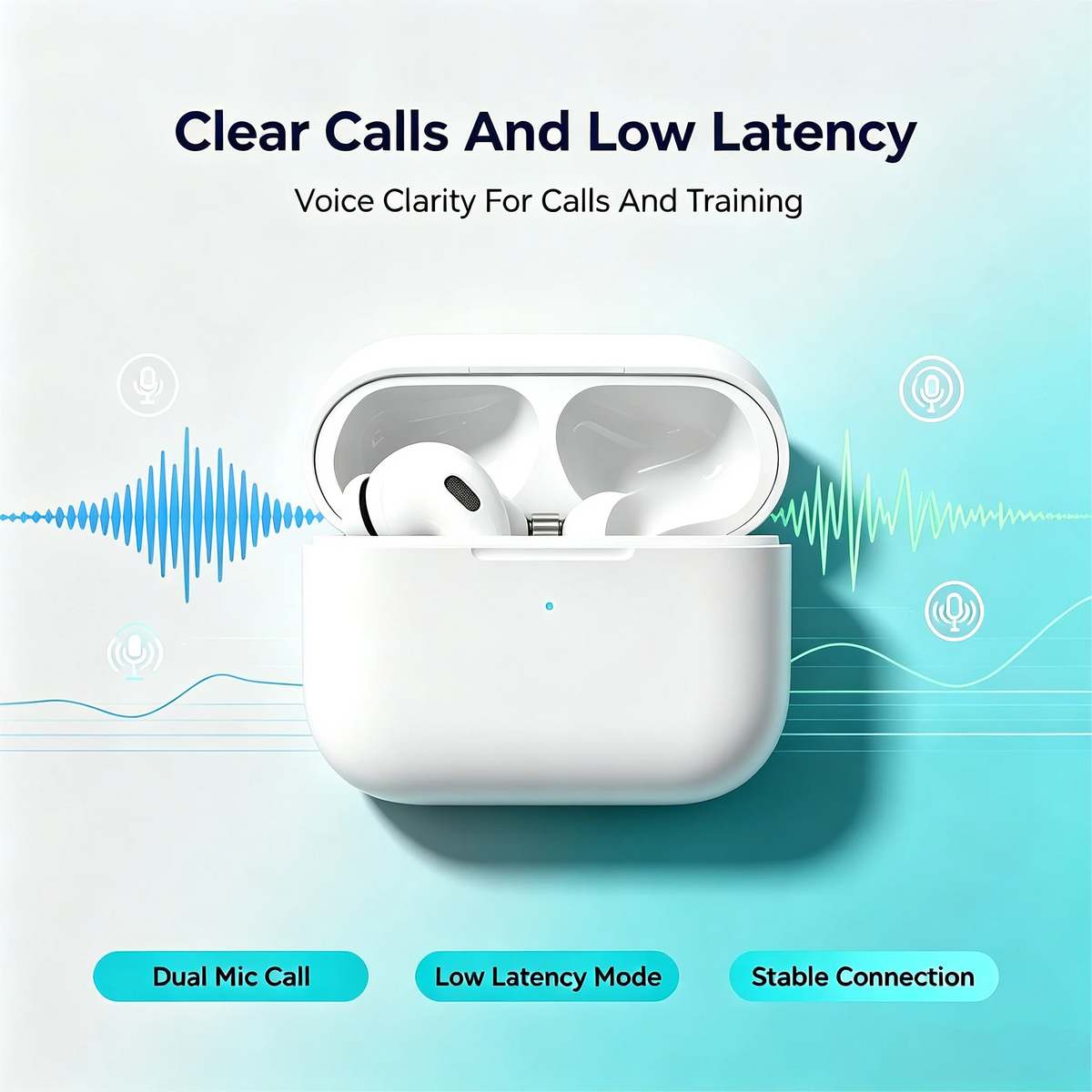 ZZLOVE Wireless Heart Rate Monitor Bluetooth Noise Cancelling Sport Earbuds