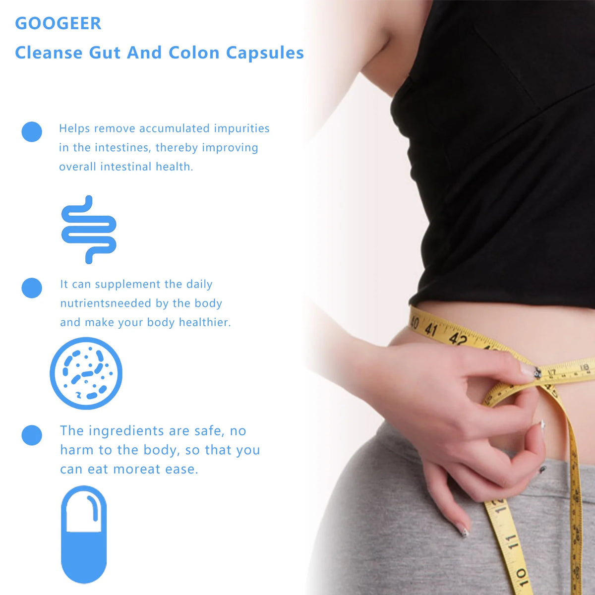 Gut And Colon Cleanse Capsules For Digestive Support and Energy