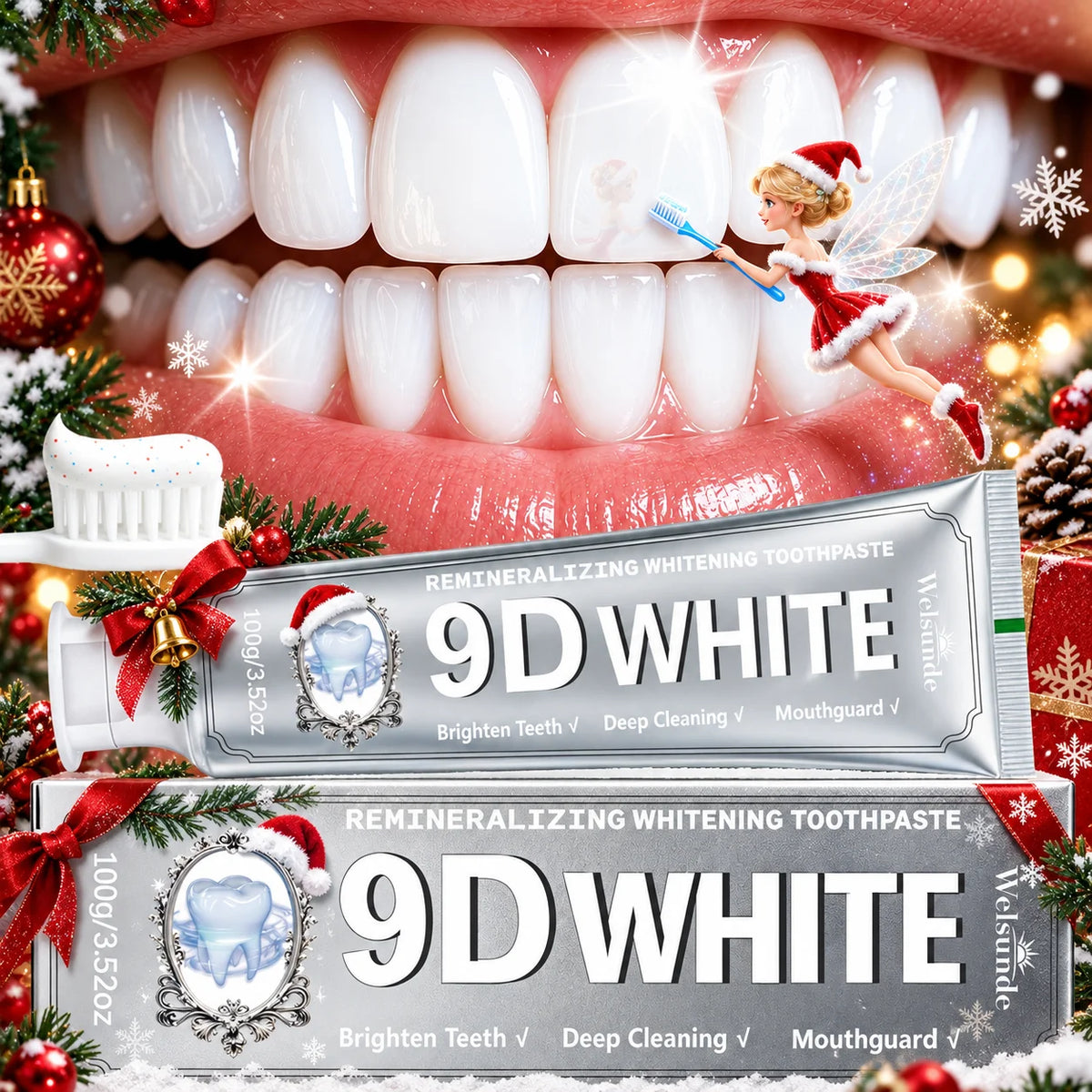 Welsunde Hydroxyapatite Whitening Toothpaste For Enamel And Fresh Breath