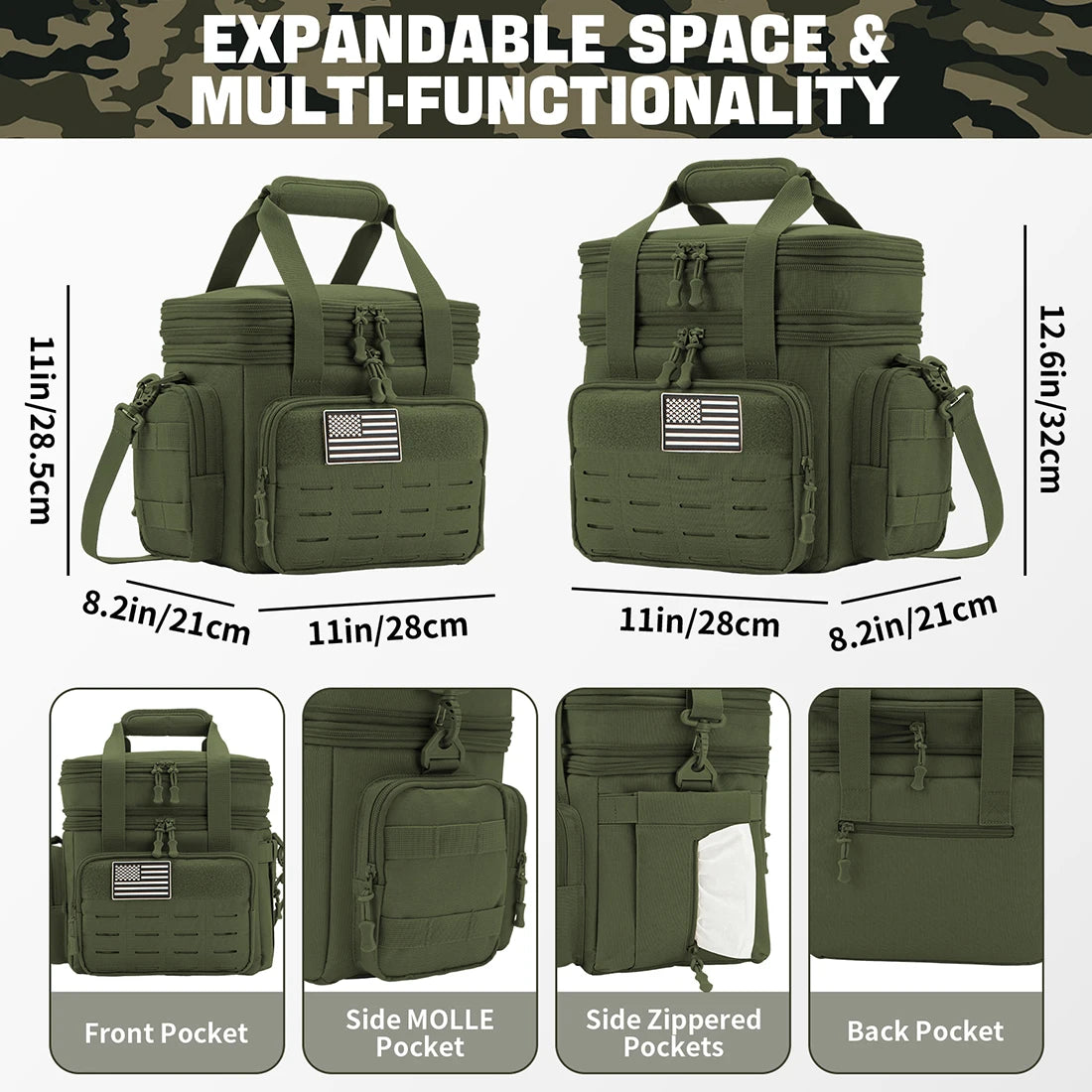 ReFire Gear Expandable Insulated Cooler Bag for Camping and Outdoor Use