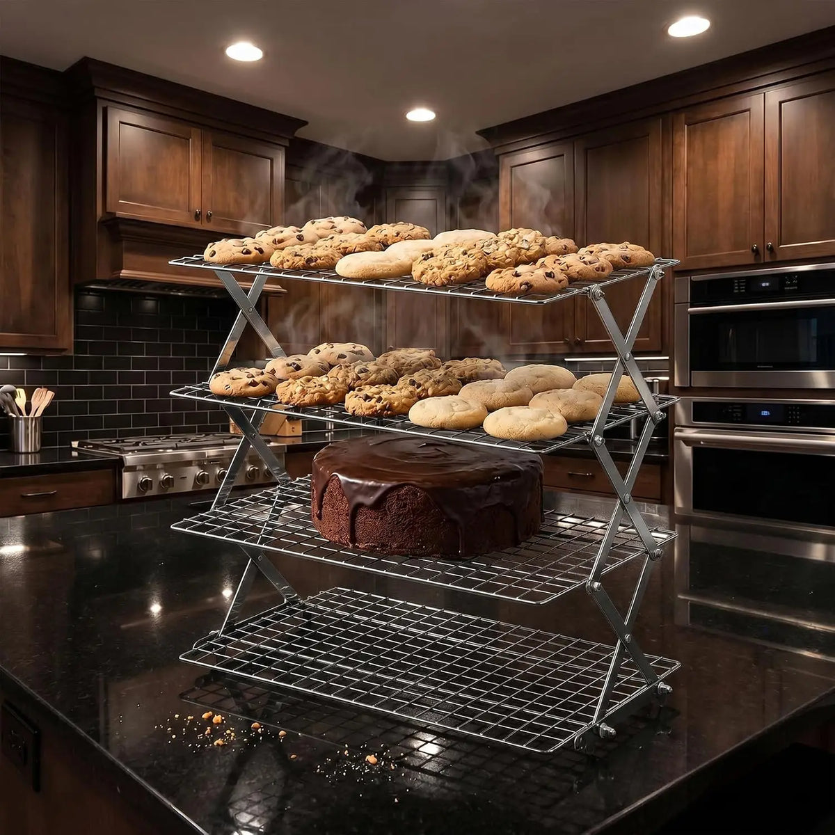Garvee Foldable Multi Tier Stainless Steel Baking Cooling Rack