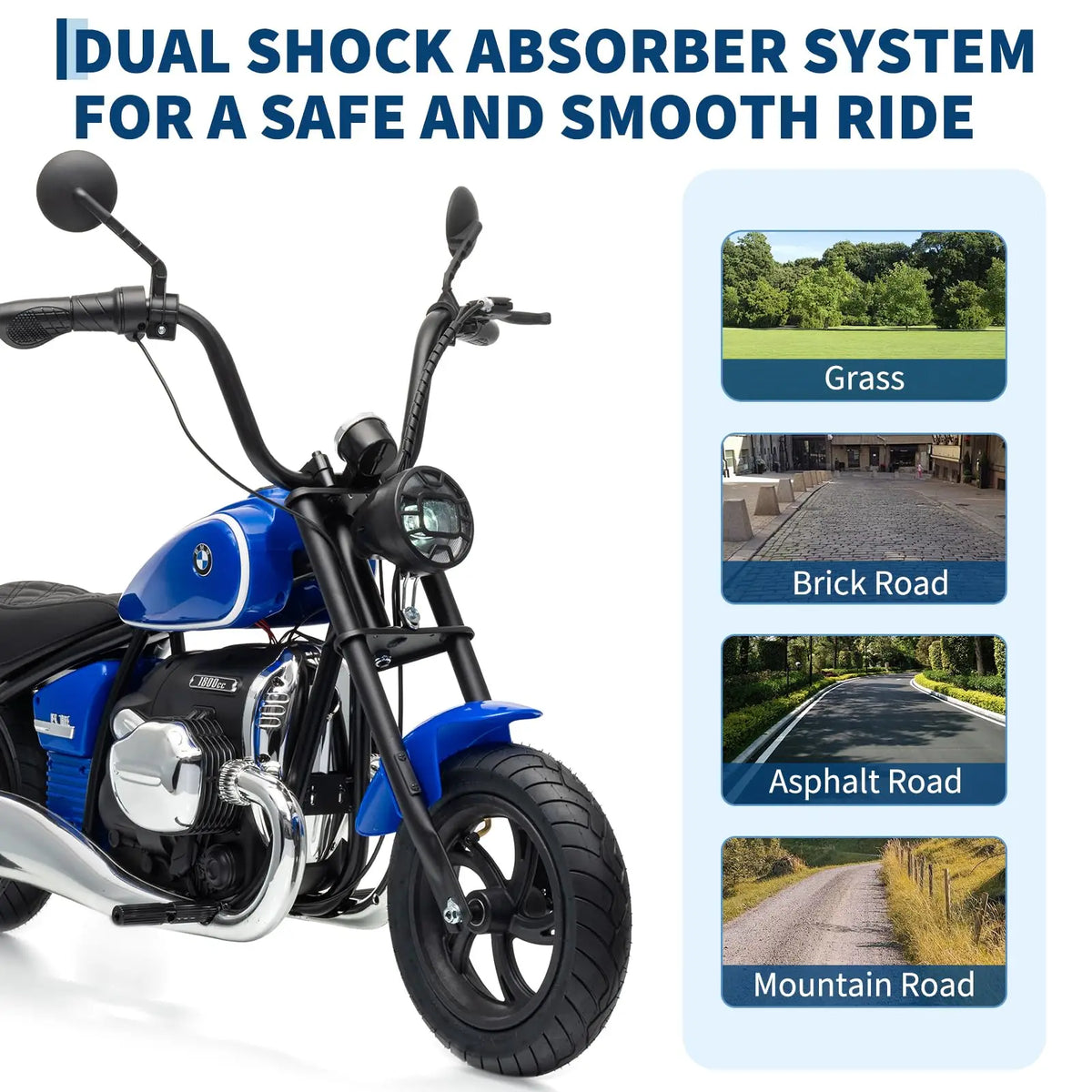 HiMISS Kids Electric Brushless Dirt Bike With LED Lights
