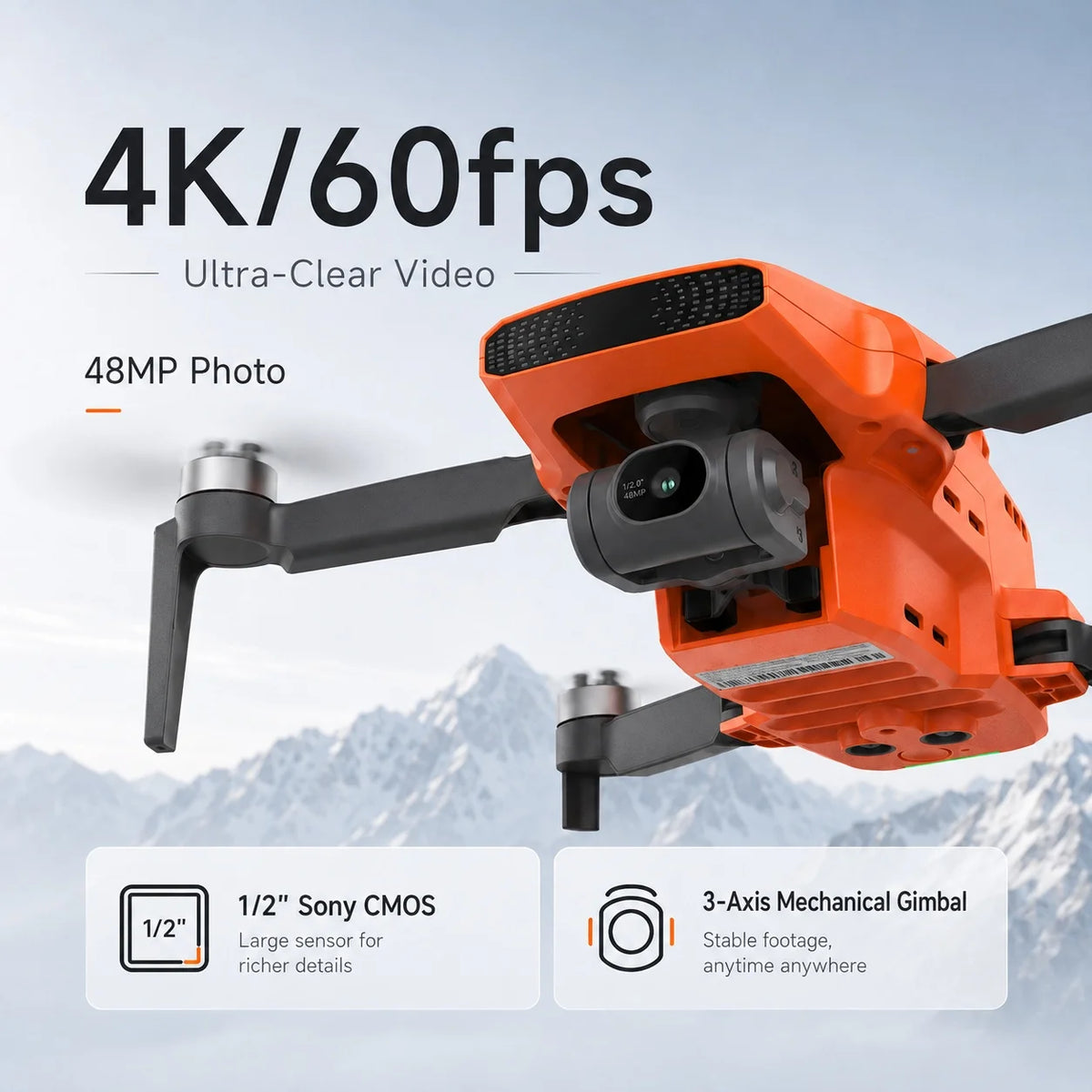 EVANOVM Mini 3 GPS Drone With 4K Camera And Gimbal