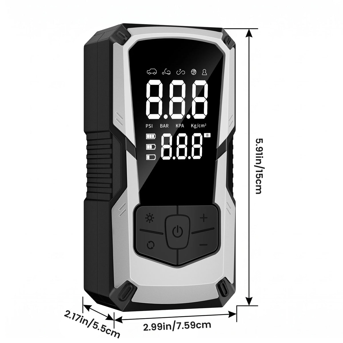 STSCELZ 2-in-1 Car Jump Starter and Portable Air Compressor
