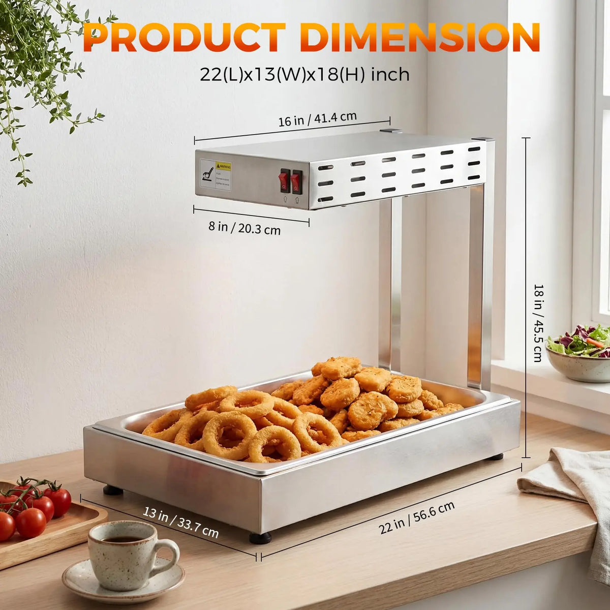 Adoolla Commercial Infrared Food Warmer Lamp for Restaurants and Buffets