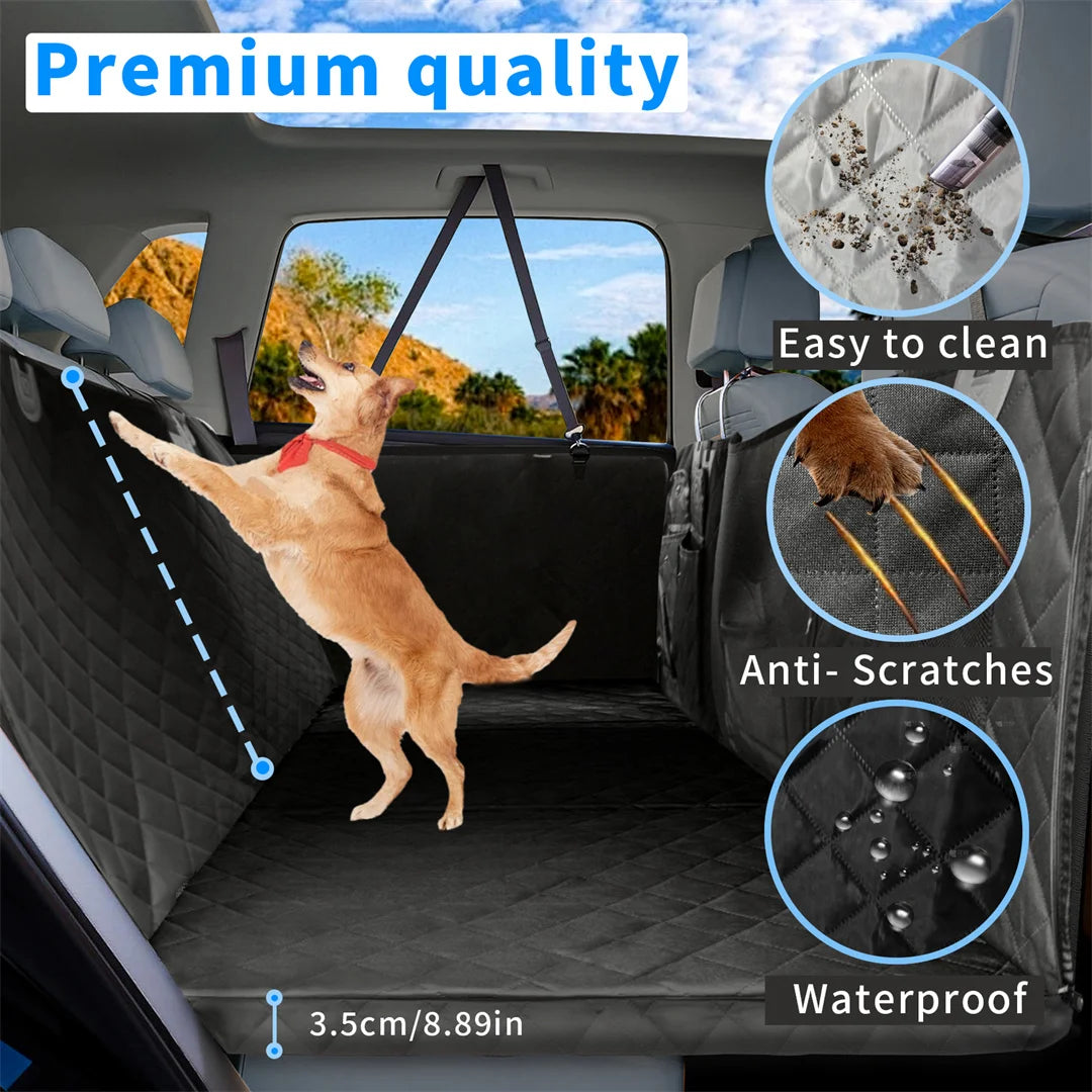 BINGOPAW Waterproof Dog Car Seat Cover With Back Seat Extender