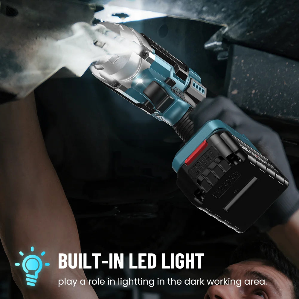 SEESII 3-in-1 Cordless Brushless Impact Wrench Drill Screwdriver Kit