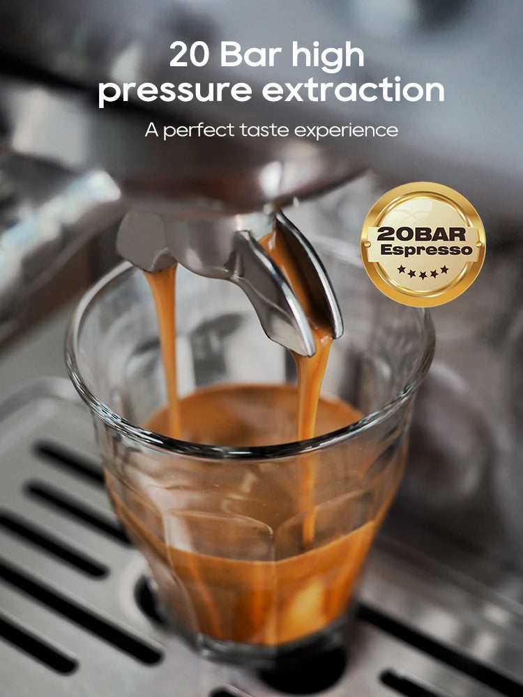 HiBREW Semi Automatic Espresso Machine With Adjustable Temperature