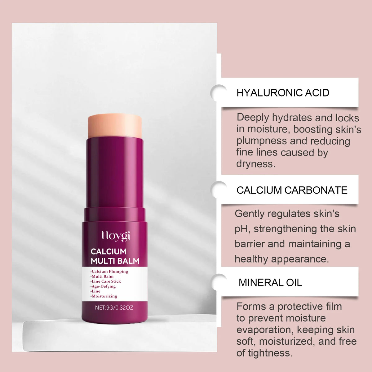 Hoygi Calcium Multi Balm Stick For Firming And Deep Hydration