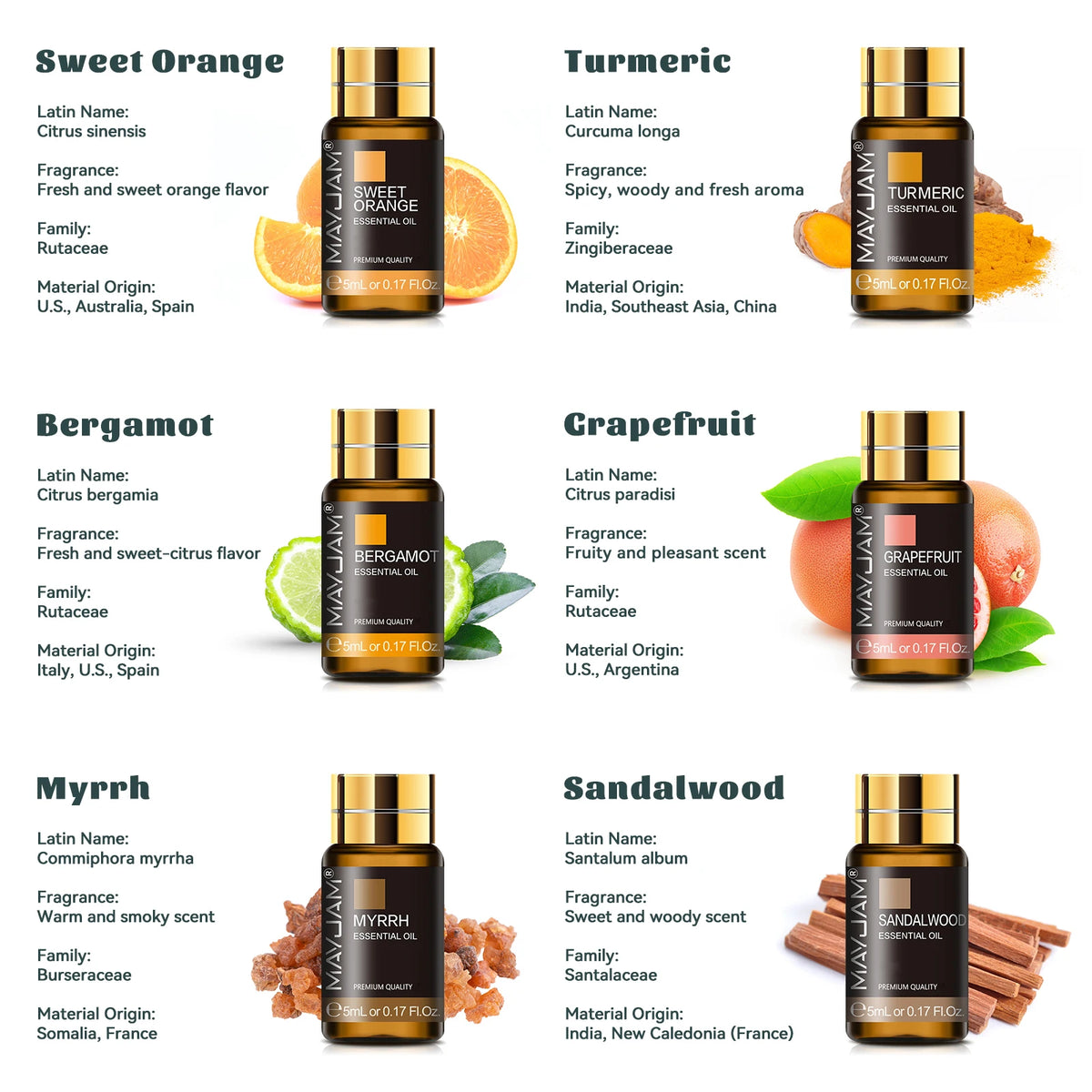 Mayjam Premium Aromatherapy Essential Oil Collection Set