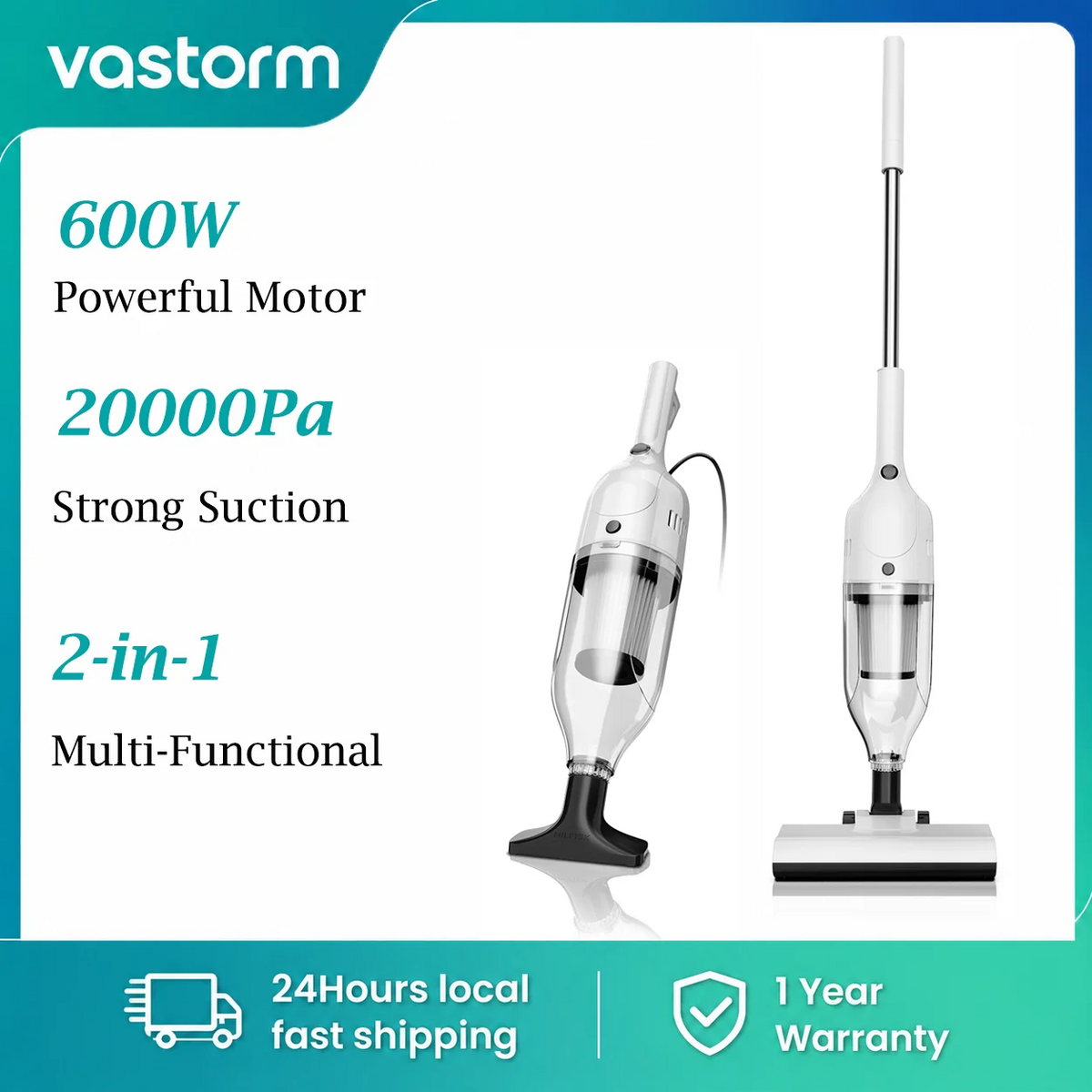 Vastorm R7 Corded Stick Vacuum Cleaner For Home And Pets