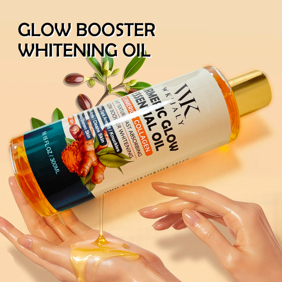 Turmeric Glow Essential Body Oil For Moisturized Even Looking Skin