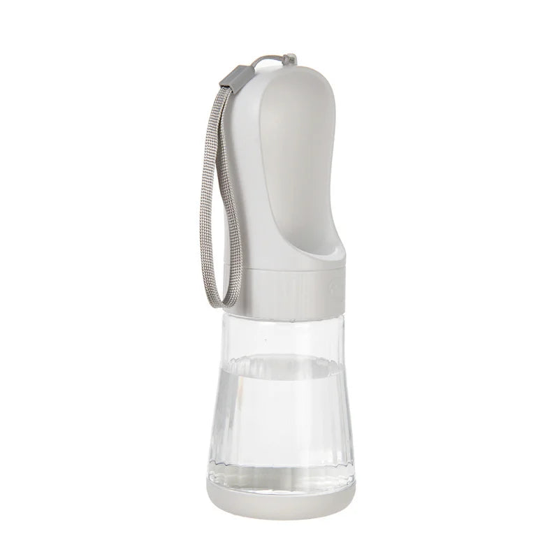 Portable Two In One Glass Pet Travel Water Bottle Dispenser