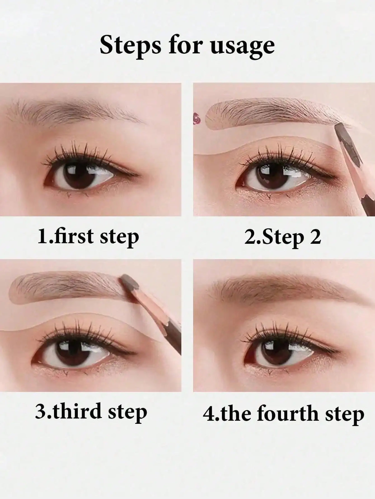 Eyebrow Shaping Stencil Kit For Precise Makeup Application