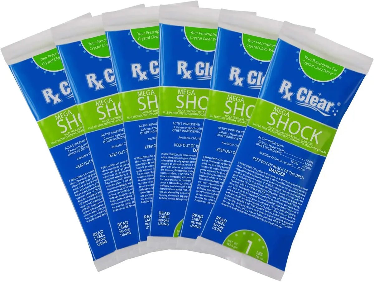 Rx Clear Mega Shock 73 Percent Calcium Hypochlorite Pool Sanitizer