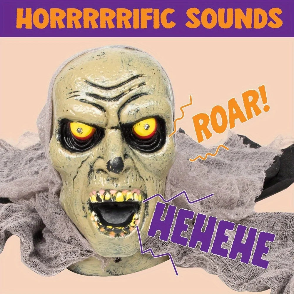 Joyfy Groundbreaker Zombie Halloween Decor With Sound And Flashing Eyes