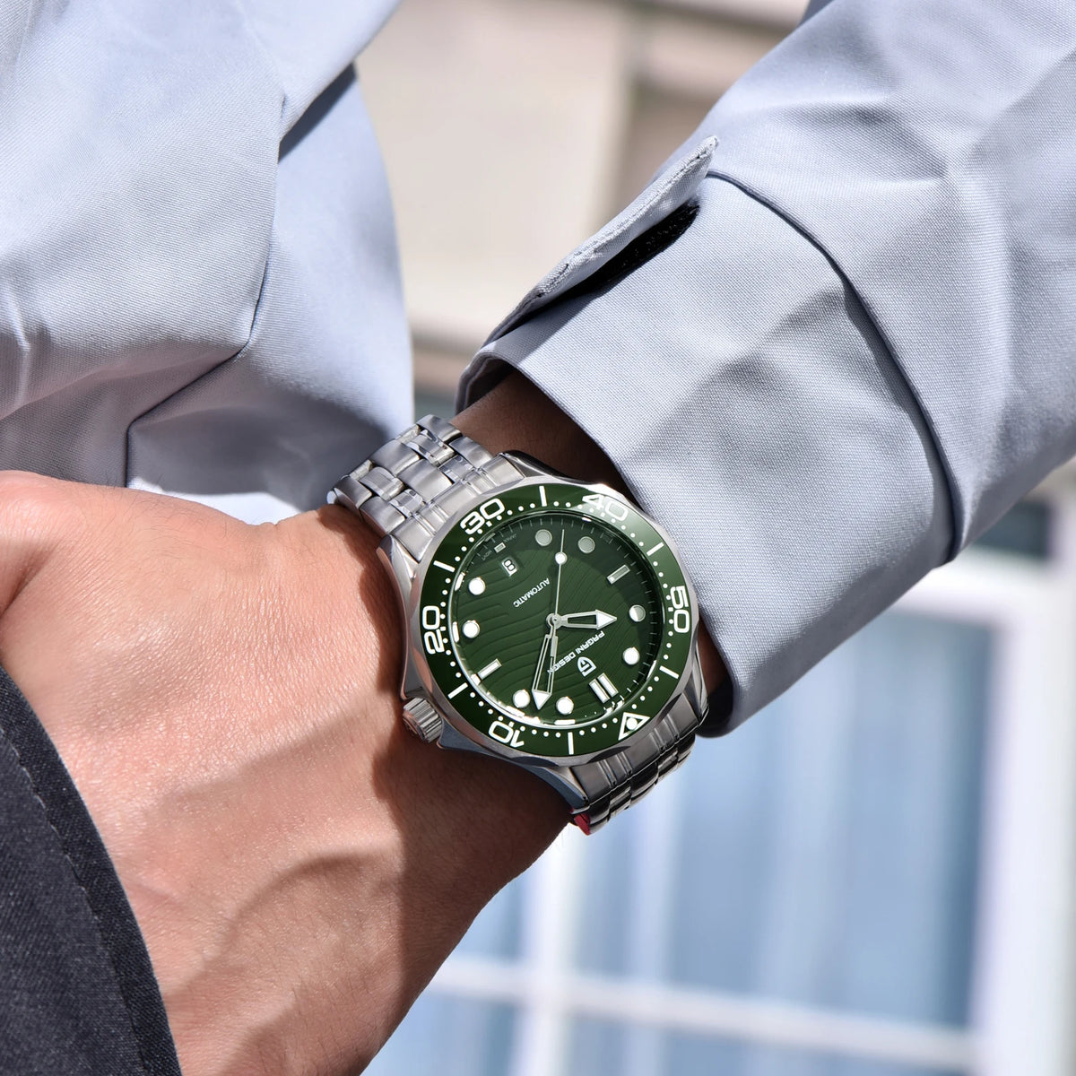 PAGANI DESIGN Automatic Watch With Ceramic Bezel And Sapphire Crystal