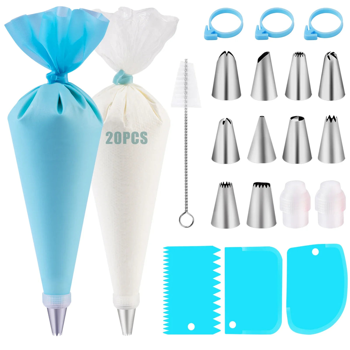 Nifogo Cake Decorating Set With Piping Bags And Frosting Tips