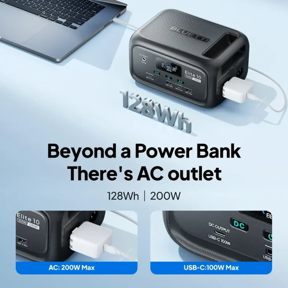BLUETTI Elite 10 Portable LiFePO4 Power Station for Camping Travel