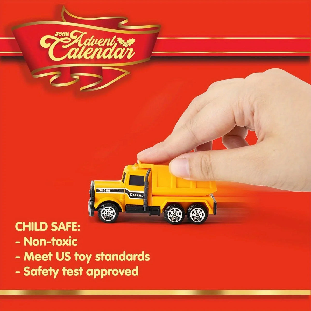 Joyfy Christmas Vehicle Advent Calendar With 24 Die Cast Cars