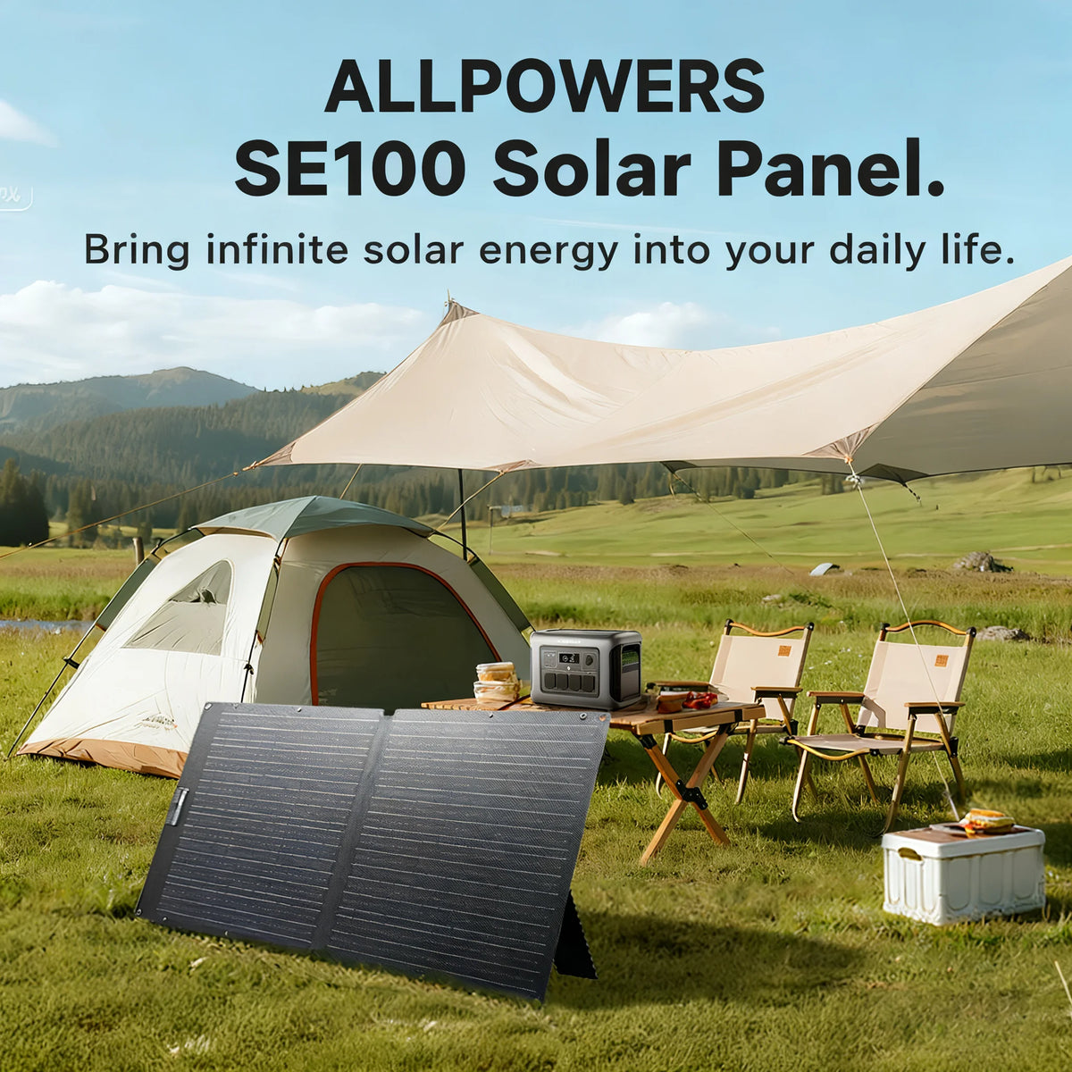 ALLPOWERS Foldable Monocrystalline Solar Panel for Outdoor Power Stations