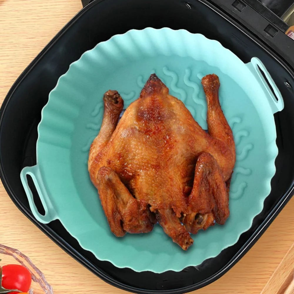 Reusable Silicone Air Fryer Liners Nonstick Oven Safe Basket Insert