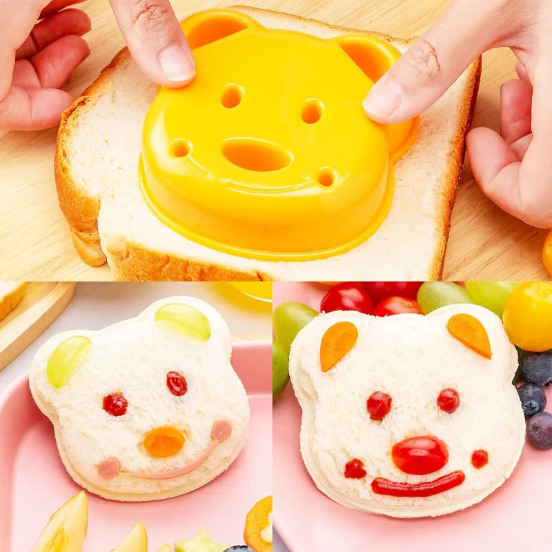 Nifogo Animal Sandwich Cutters Set for Kids Bento Lunch Decorating Tools