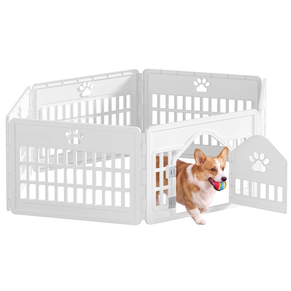 MCQ Plastic Expandable Dog Playpen for Indoor and Outdoor Use
