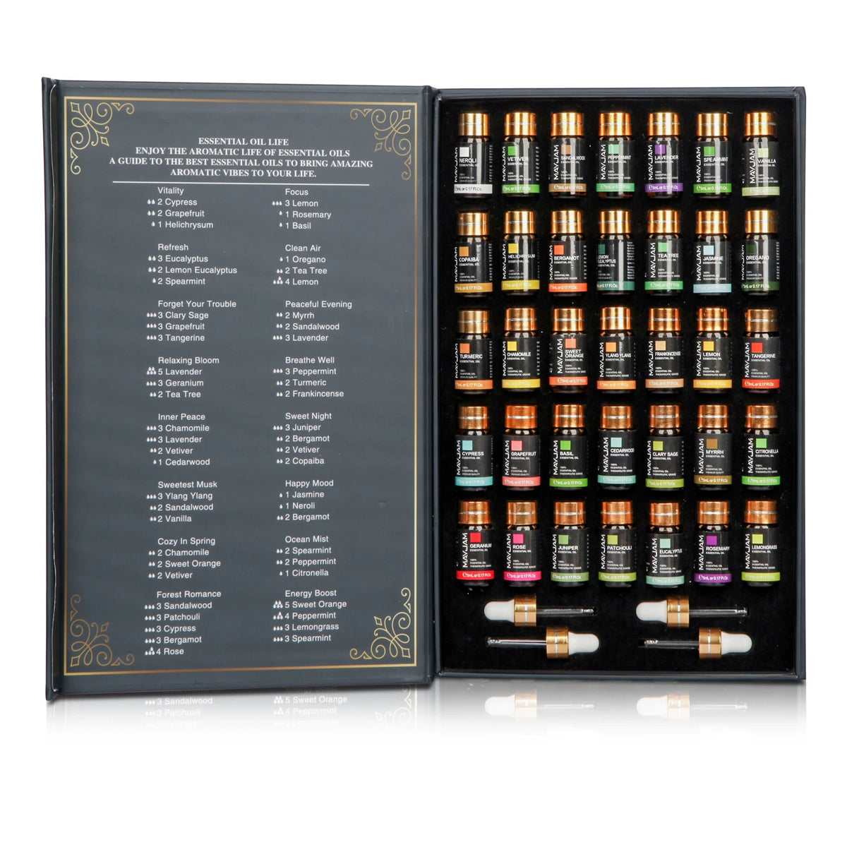 MAYJAM Essential Oils Set for Diffusers, Aromatherapy and DIY Crafts